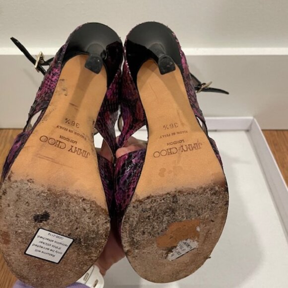 Jimmy Choo Selina Heeled Sandals - Picture 2 of 2